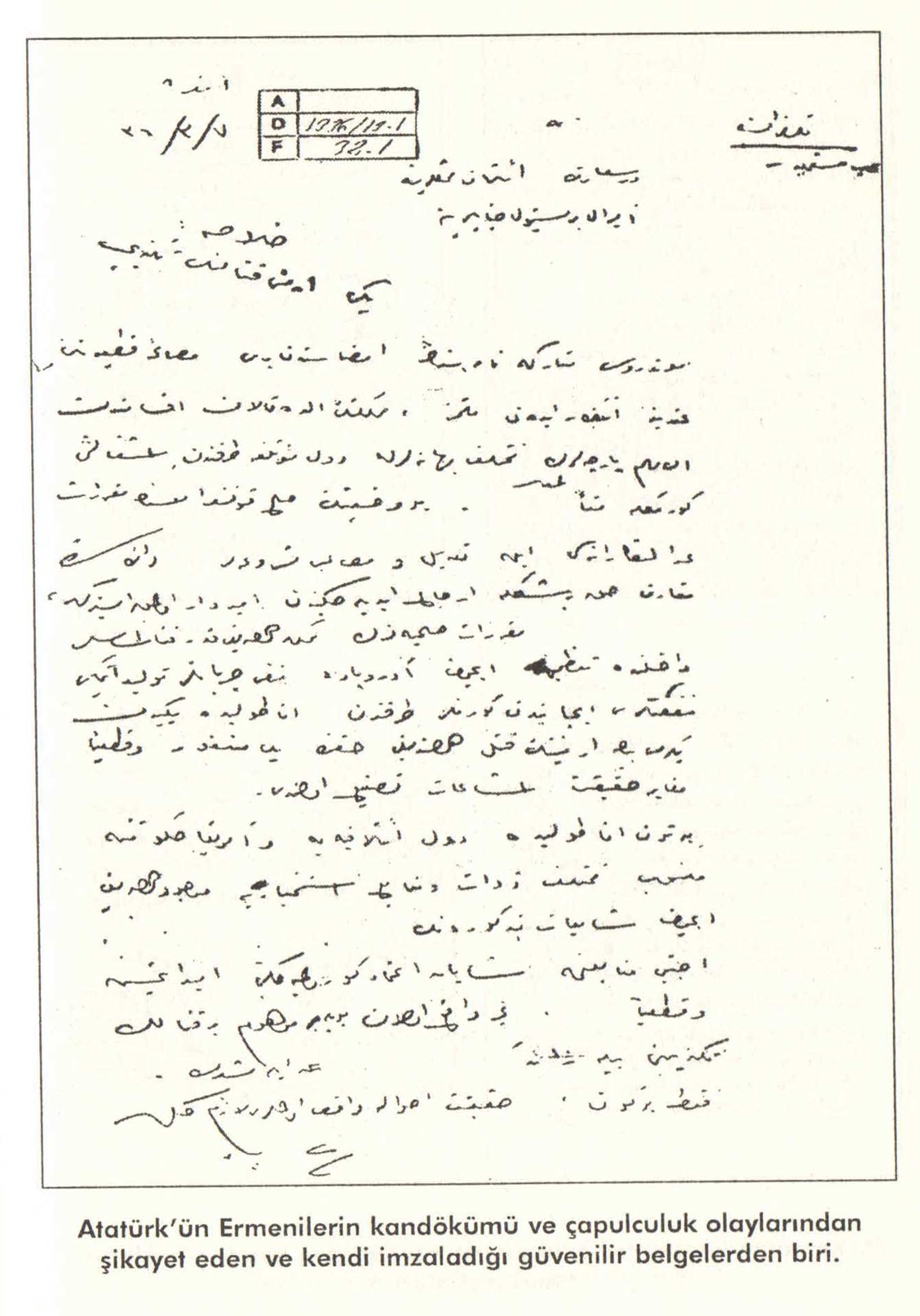 Prof. Türkkaya Ataöv, Ermeni Belge Düzmeciliği, S. 105.