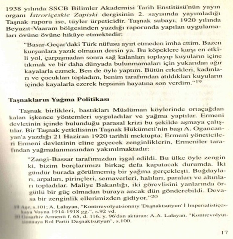 Mehmet Perinçek, Taşnak Partisi’nin Yapacağı bir şey Yok, Kaynak Yayınları, Ocak 2006 (S. 16-17).